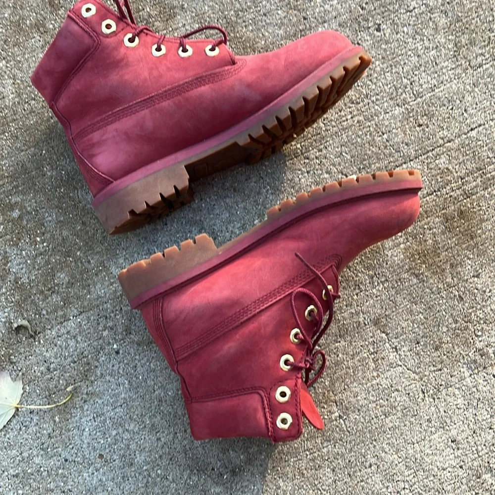 Timberland boots kids 4 burnt faded red - Picture 8 of 13